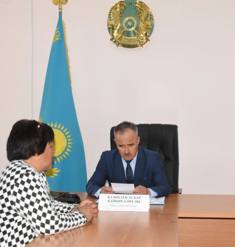 АУДАН ӘКІМІ ЖЕКЕ ҚАБЫЛДАУ ӨТКІЗДІ