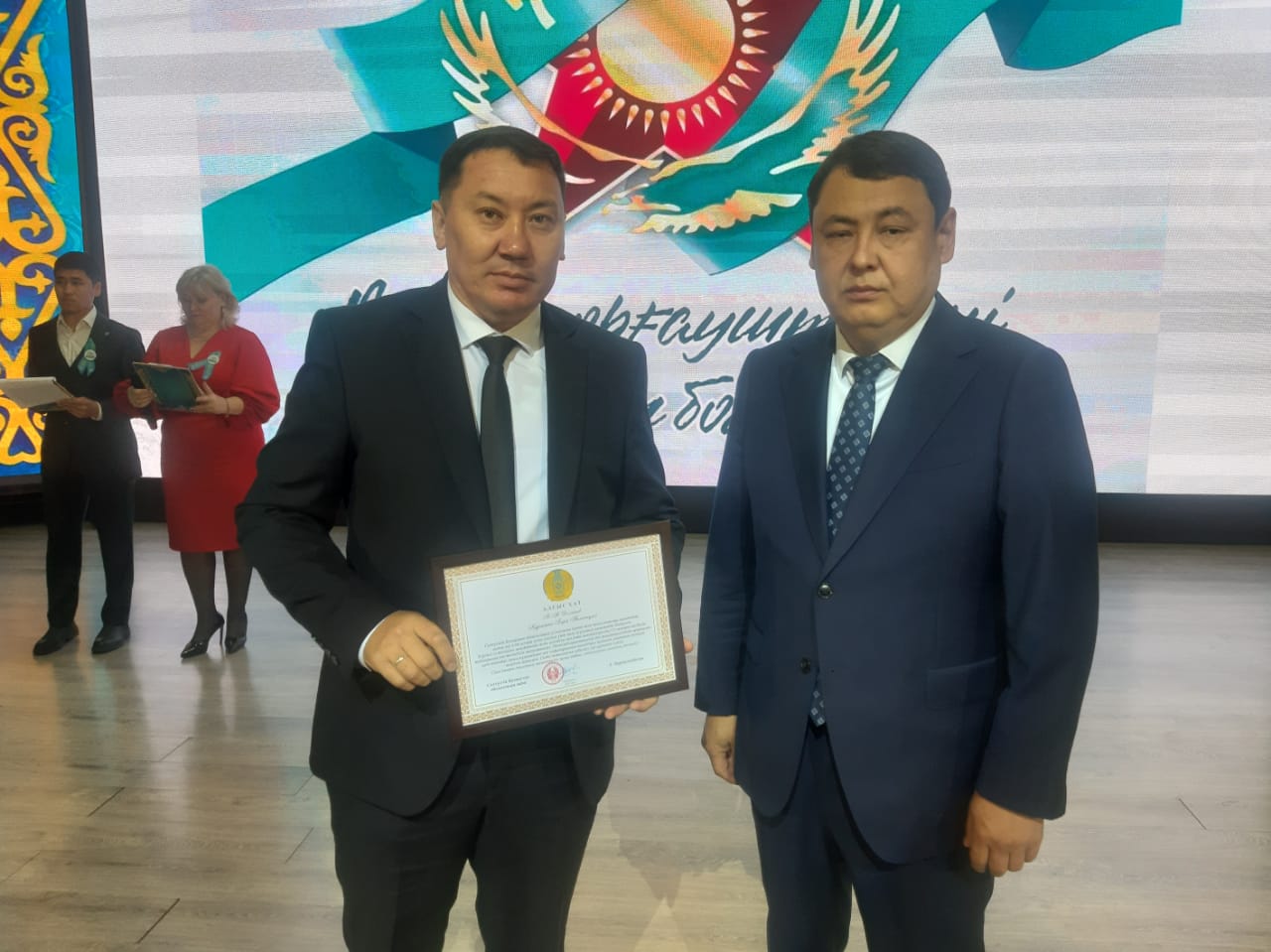 Ғабит Мүсірепов атындағы ауданда Отан қорғаушылар күніне арналған салтанатты шара өтті