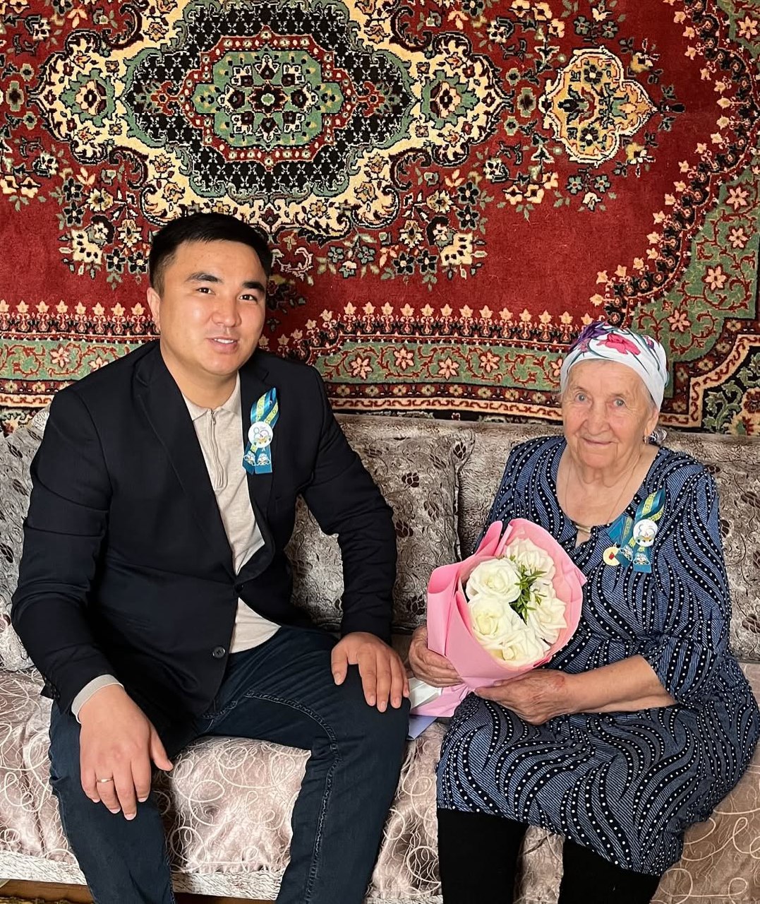 Құрмансай ауылының тұрғыны, Тыл ардагері Лобода Зинаида Корнеевна “Ұлы Отан соғысындағы Жеңіске 80 жыл” мерекелік медалімен марапатталды