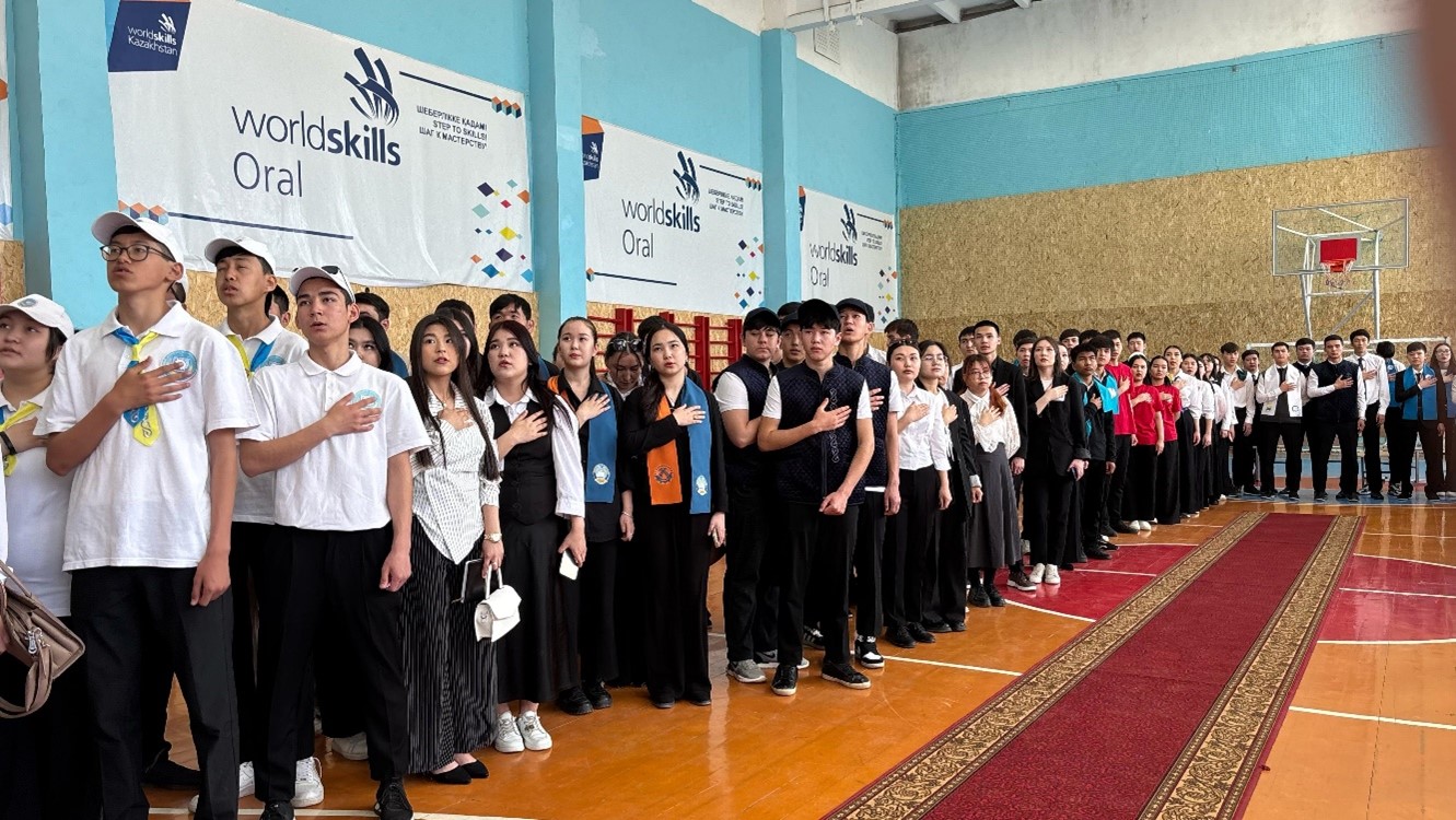 Облыстық техникалық және кәсіптік білім беру ұйымдарында «Жастар қалқаны – 2025» байқауы өтті