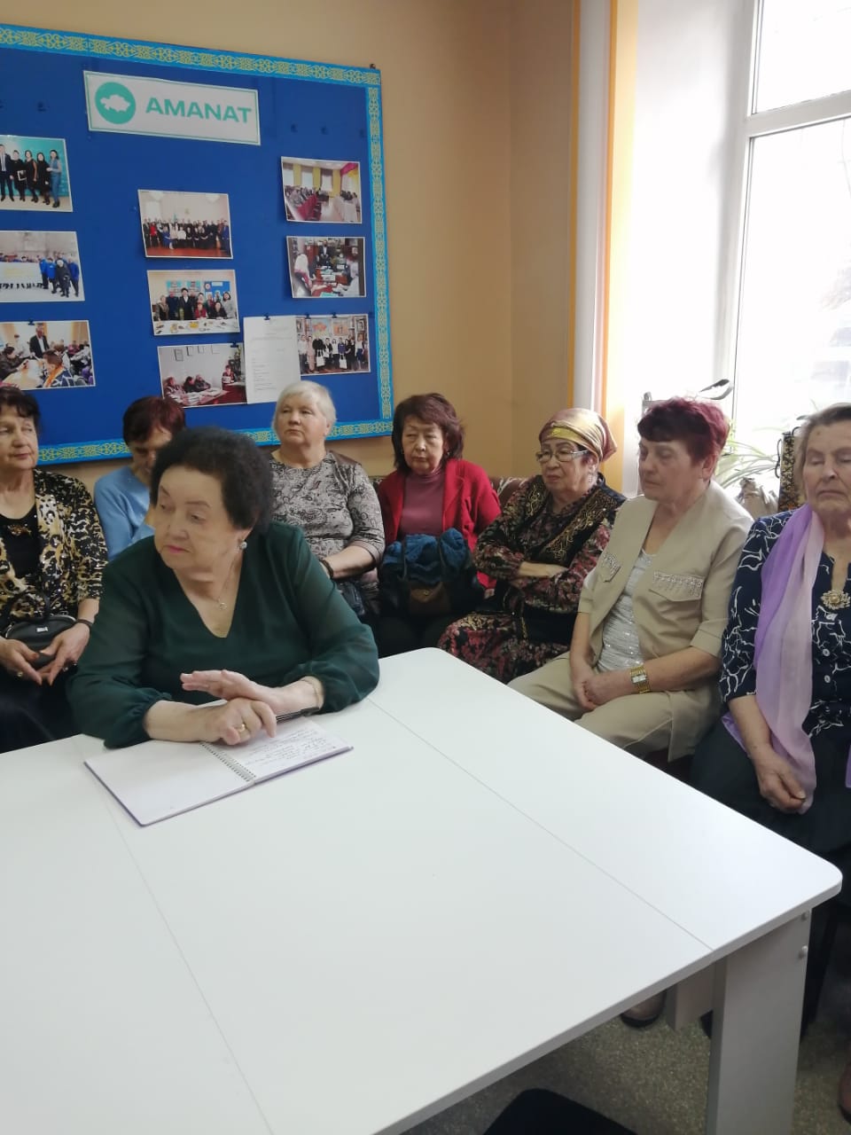 Саран қаласы Ардагерлер кеңесінің мүшелерімен түсіндіру жұмыстары