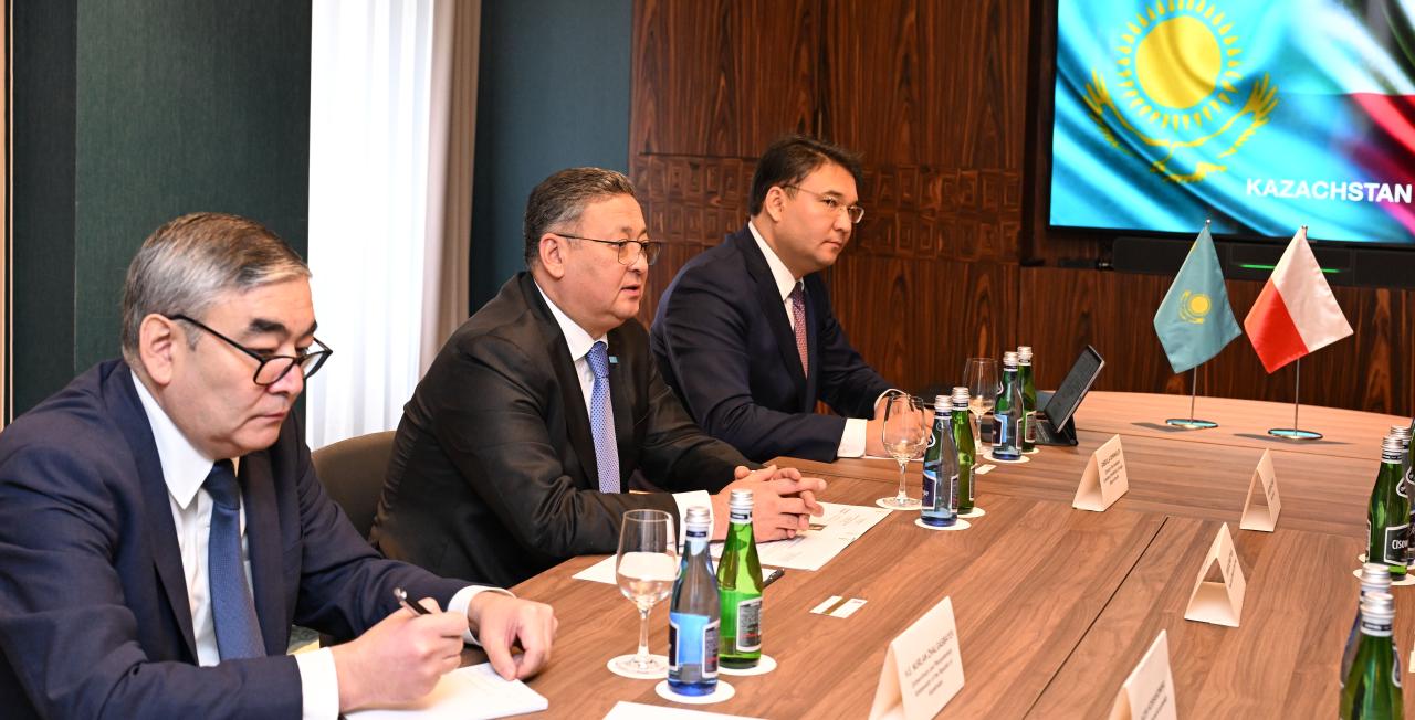 Қазақстан Сыртқы істер министрі Польшаның компанияларымен экономикалық ынтымақтастықты кеңейтуді талқылады