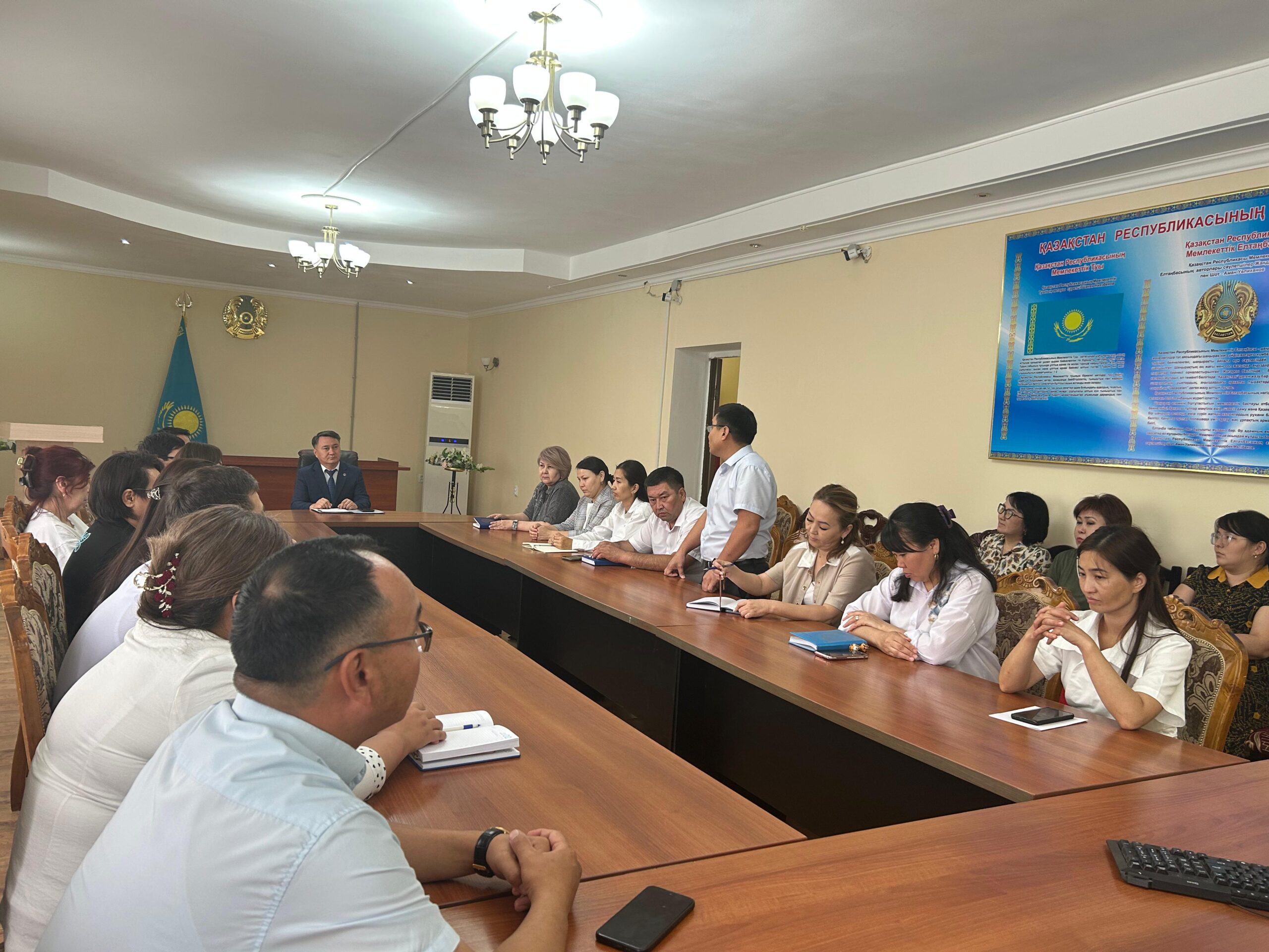 Мемлекеттік рәміздері күніне байланысты салтанатты жиналыс өтті.
