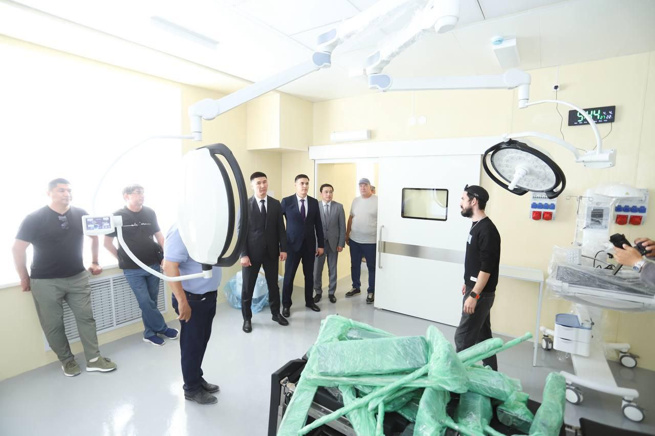 Нысандар бақылауда: Мұнайлы аудандық орталық ауруханасының құрылысына мониторинг жүргізілді
