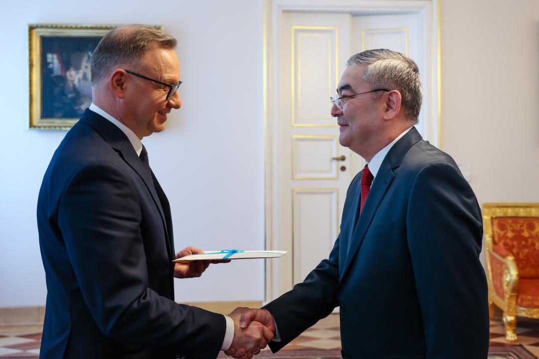 Қазақстан Елшісі Польша Президентіне сенім грамоталарын тапсырды