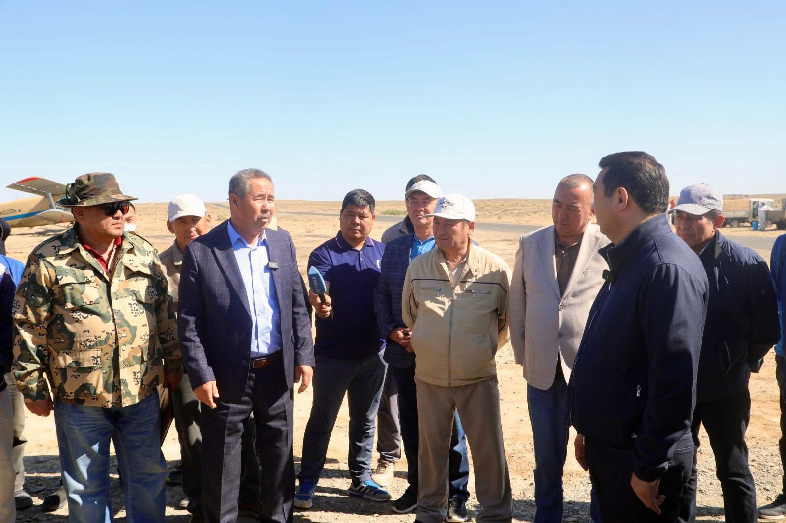 Қр ауыл шаруашылығы министрі арал ауданындағы зиянкестерге қарсы өңдеу жұмыстарымен танысты