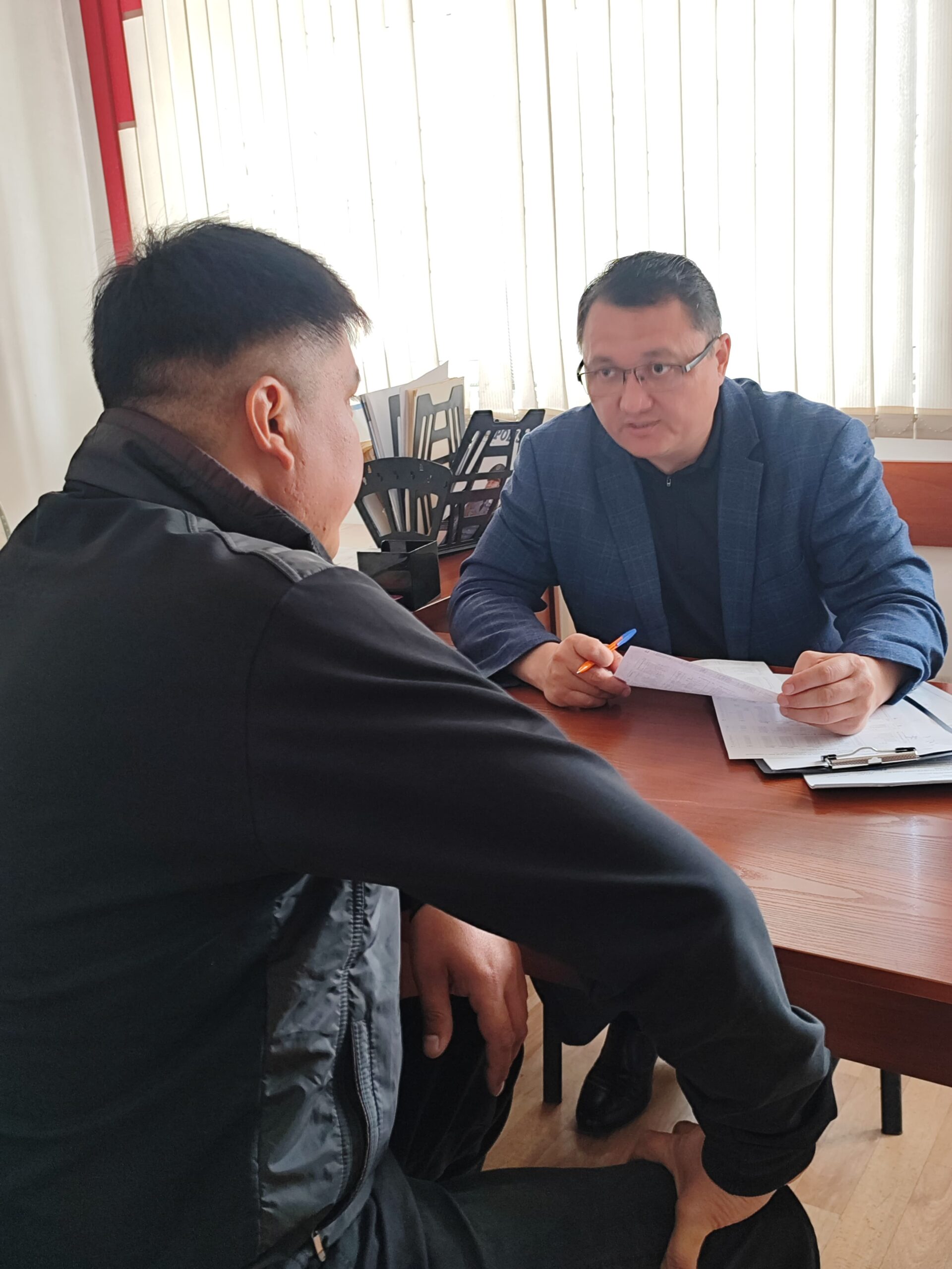 Әкімшілік қамауға алынған адамдарды жеке қабылдау өткізілді
