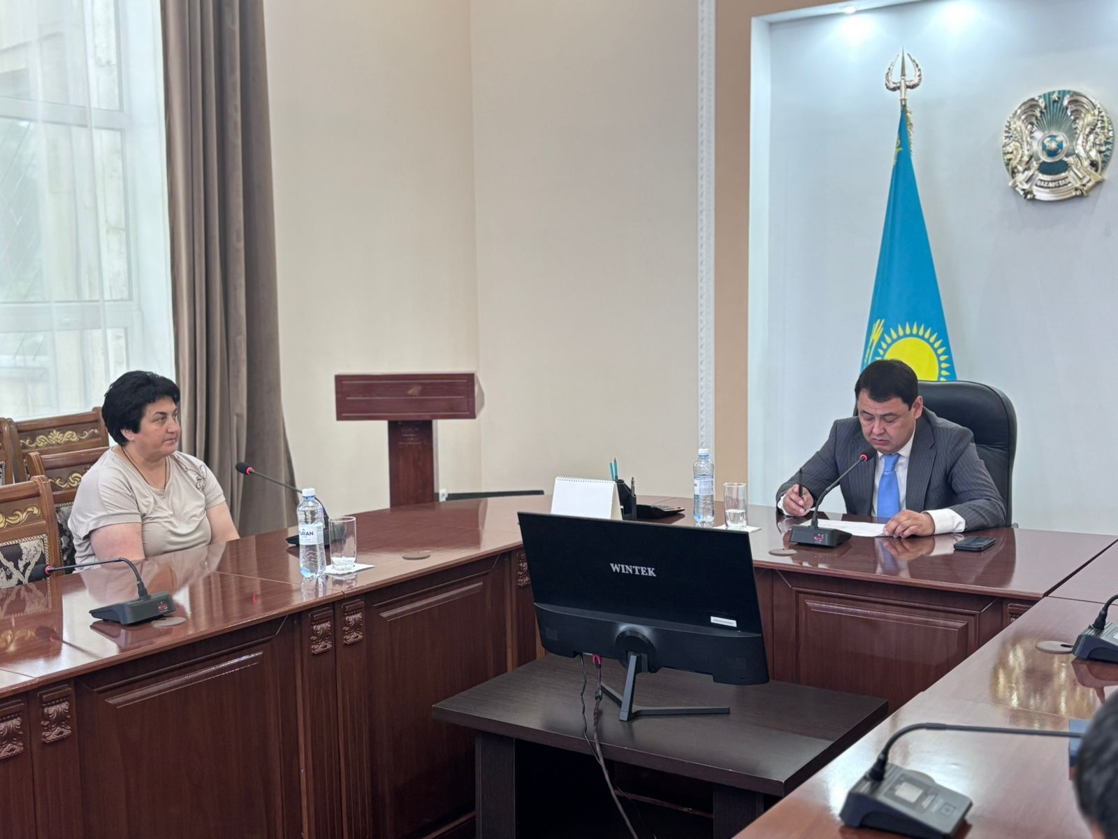 2025 жылғы 4 шілдеде аудан әкімі Р.Ә. Аңбаев азаматтарды жеке қабылдау өткізді
