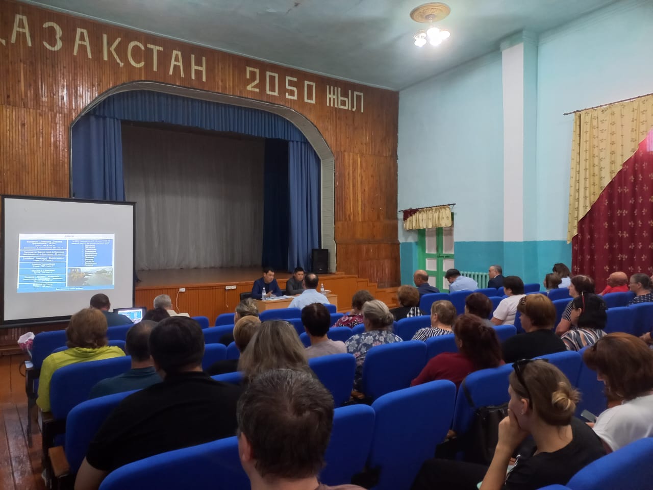 Дружба ауылдық округі, Целинное ауылында халықпен кездесу,