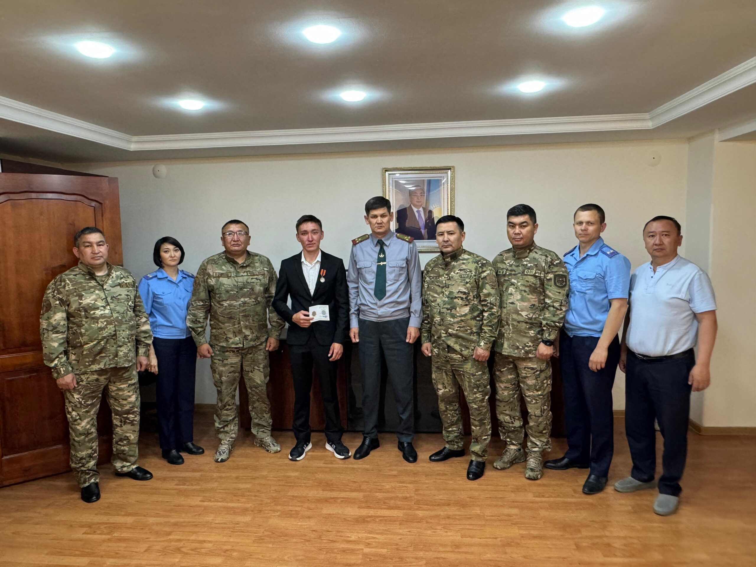 Баланы құтқарғаны үшін ҚР ТЖМ медалімен студент марапатталды
