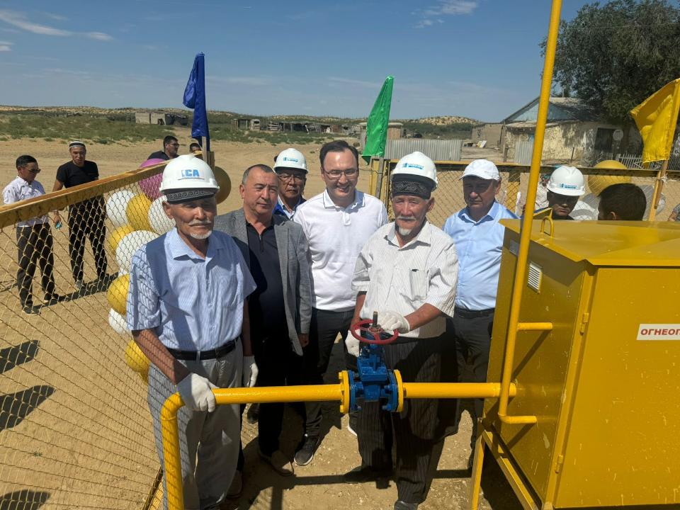 Ақтөбе облысында шалғай ауылға көгілдір отын берілді