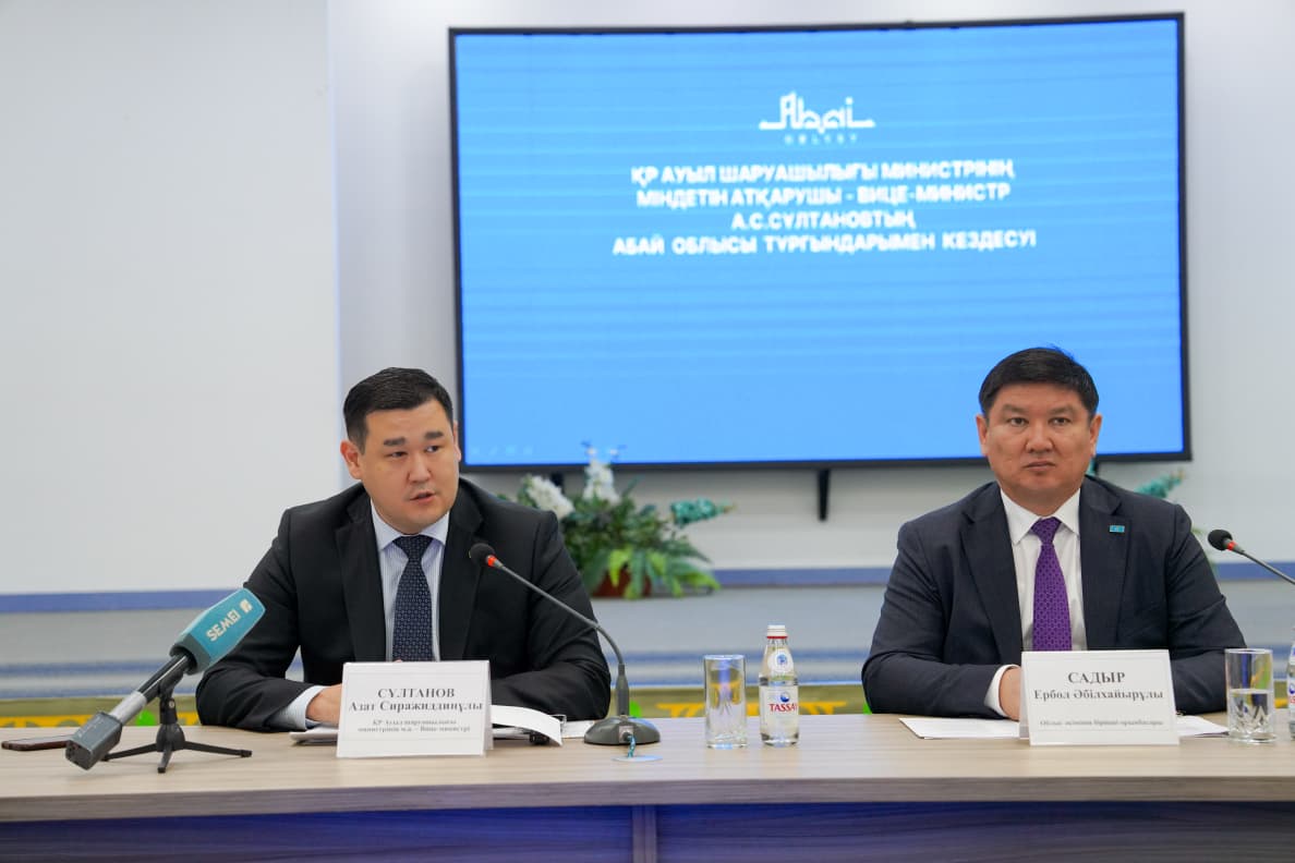 Азат Сұлтанов Абай облысының тұрғындарымен кездесті