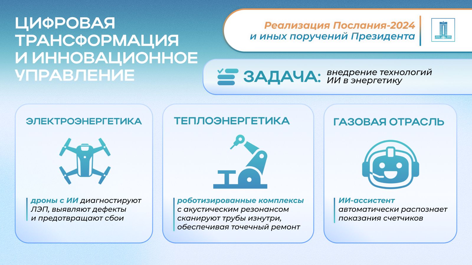 Президенттің 2024 жылғы Жолдауын жүзеге асыру: отын-энергетика кешенін ауқымды жаңғырту қалай жүргізілуде