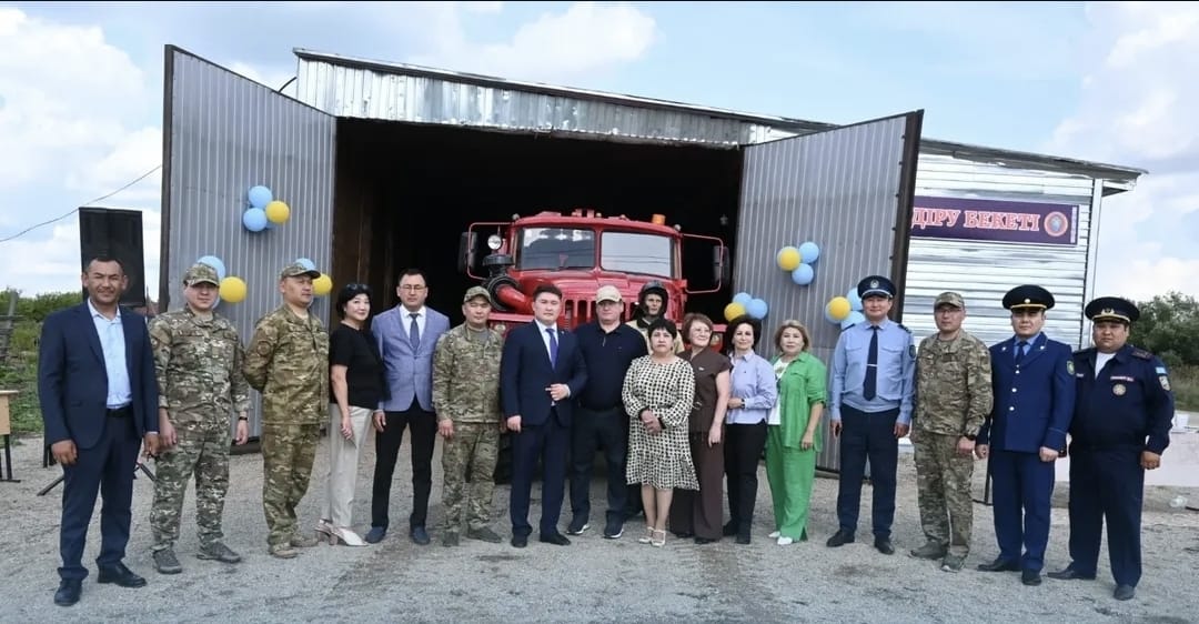 Сандықтау ауданы Новоромановка ауылында жаңа өрт сөндіру бекетінің салтанатты ашылу рәсімі өтті.