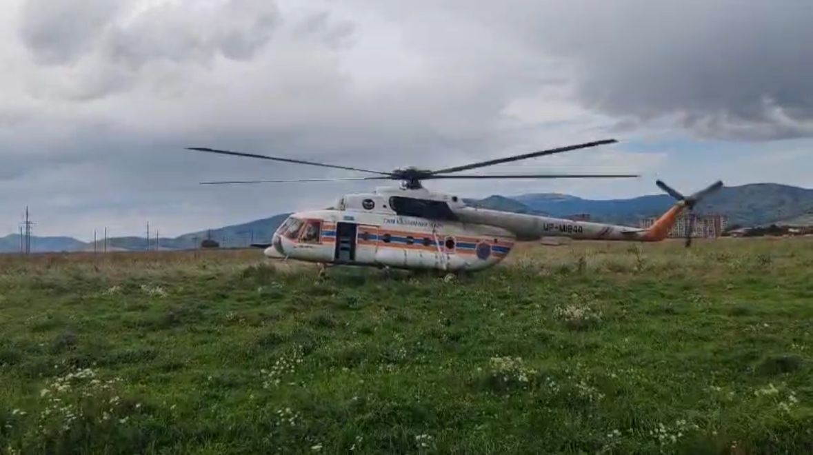 Жаңа туған нәресте шұғыл түрде облыс орталығына ТЖМ тікұшағымен жеткізілді