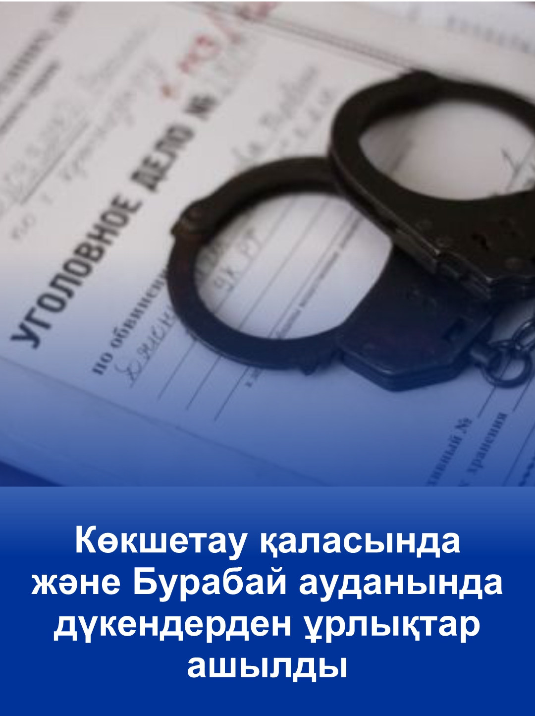 Көкшетау қаласында және Бурабай ауданында дүкендерден ұрлықтар ашылды