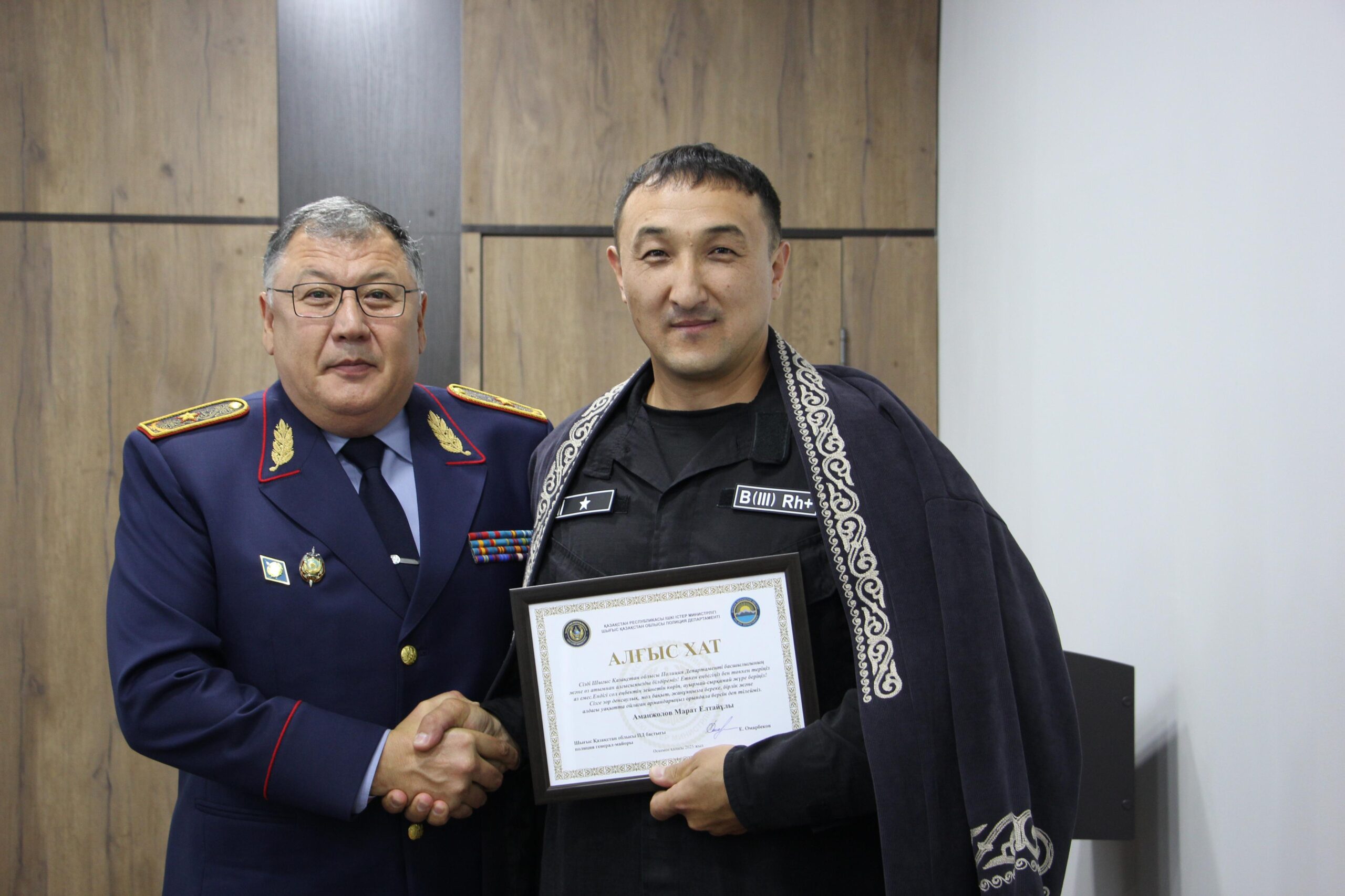 ШҚО полициясында кадрлық тағайындаулар мен зейнетке шығару шарасы өтті