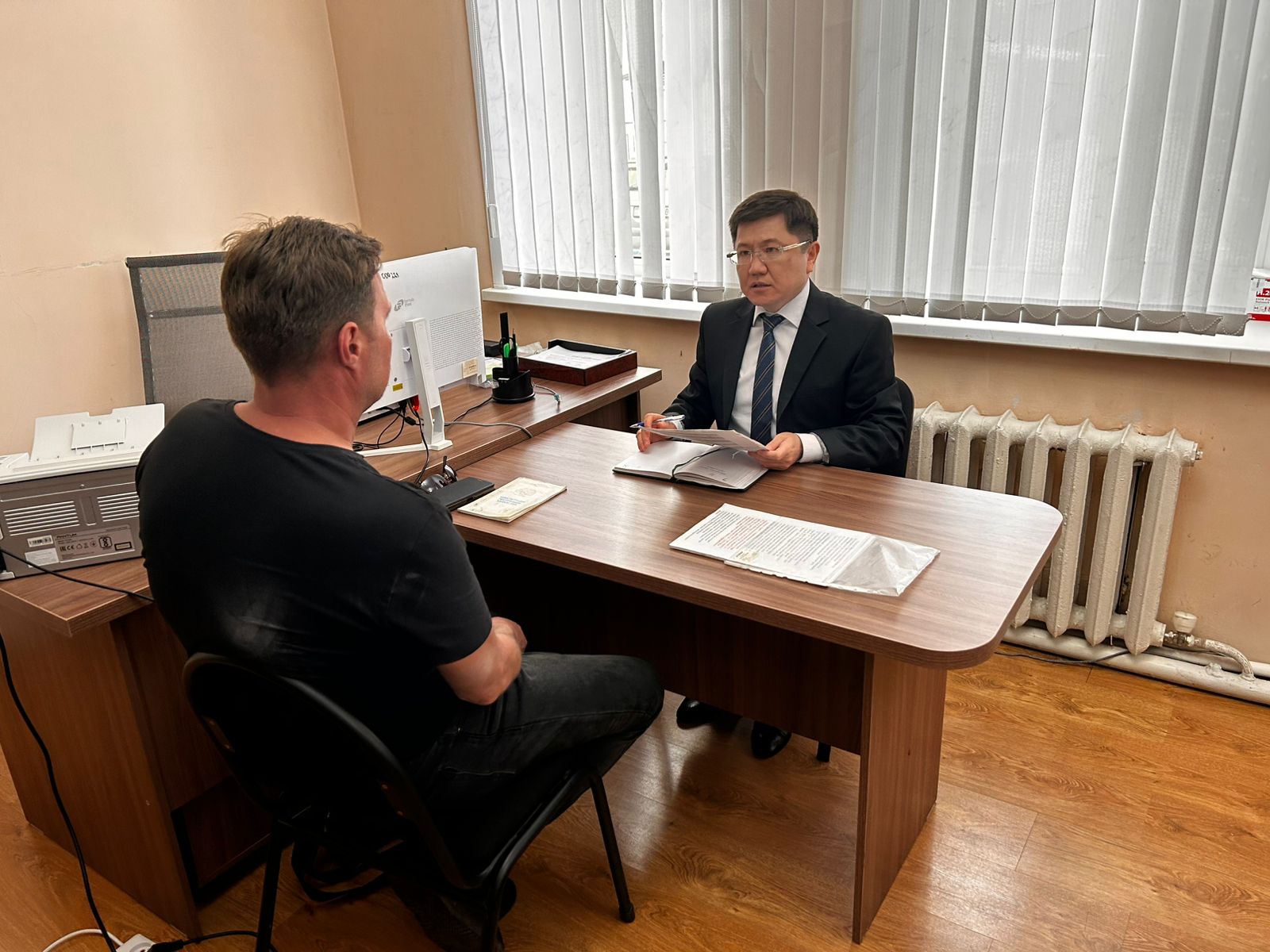 Өкіл жеке қабылдау өткізді.