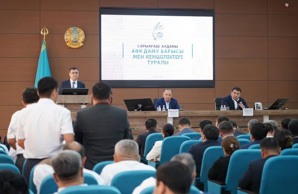 САРЫАҒАШ АУДАНЫН ДАМЫТУ ЖОЛДАРЫ ТАЛҚЫЛАНДЫ