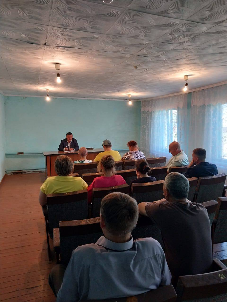 Новорыбинка,Миролюбово ауылдарының тұрғындарымен кездесу
