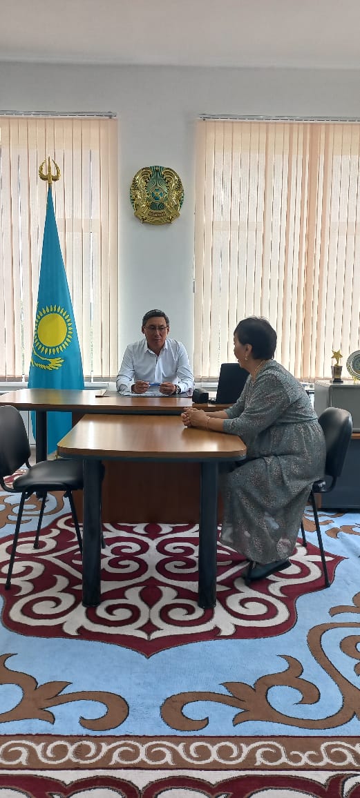 Округ әкімінің жеке қабылдауы өтті.