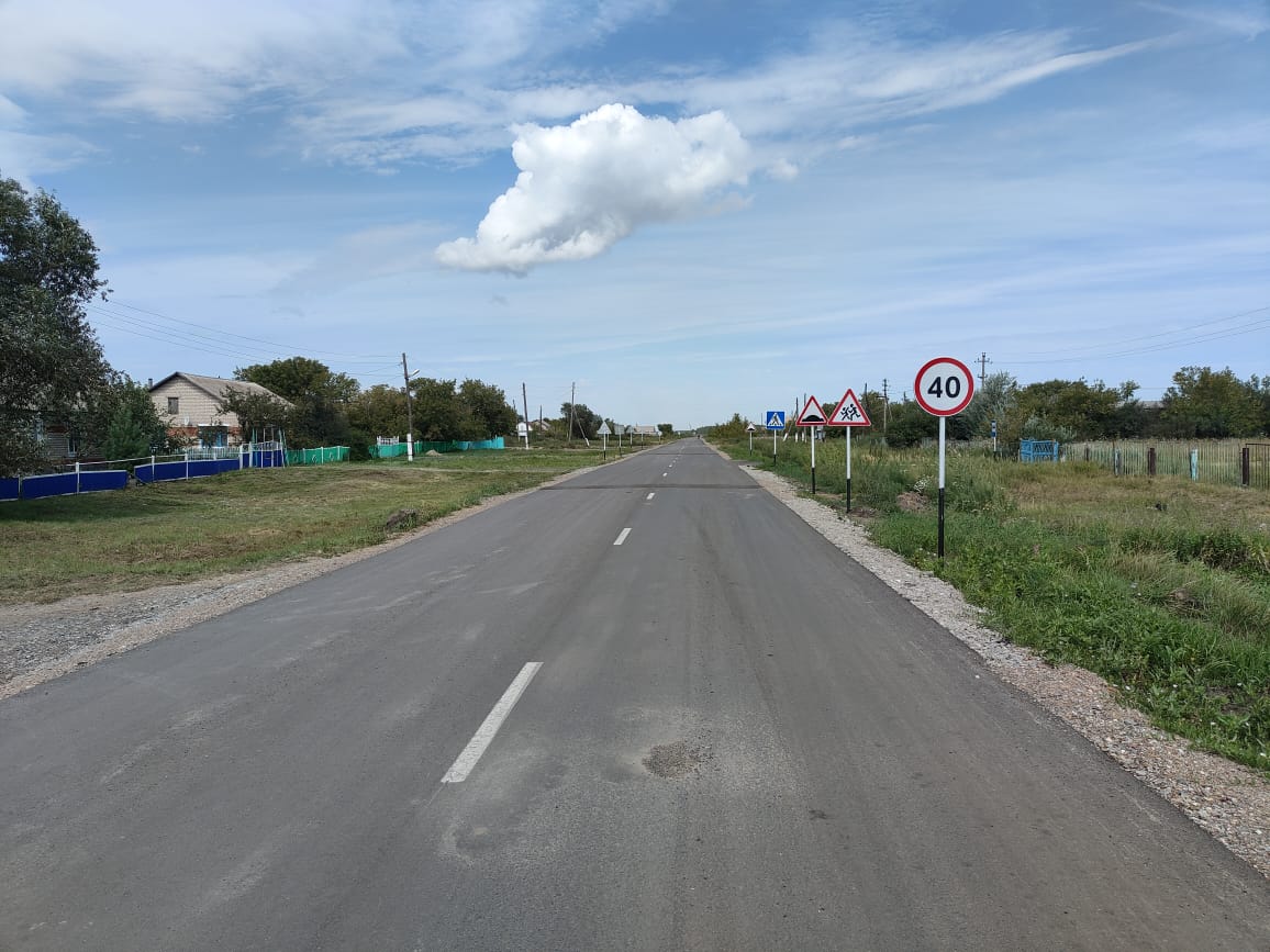 Весёлый Подол ауылында «Ауыл – Ел бесігі» бағдарламасы аясында орташа жол жөндеу жұмыстары аяқталды