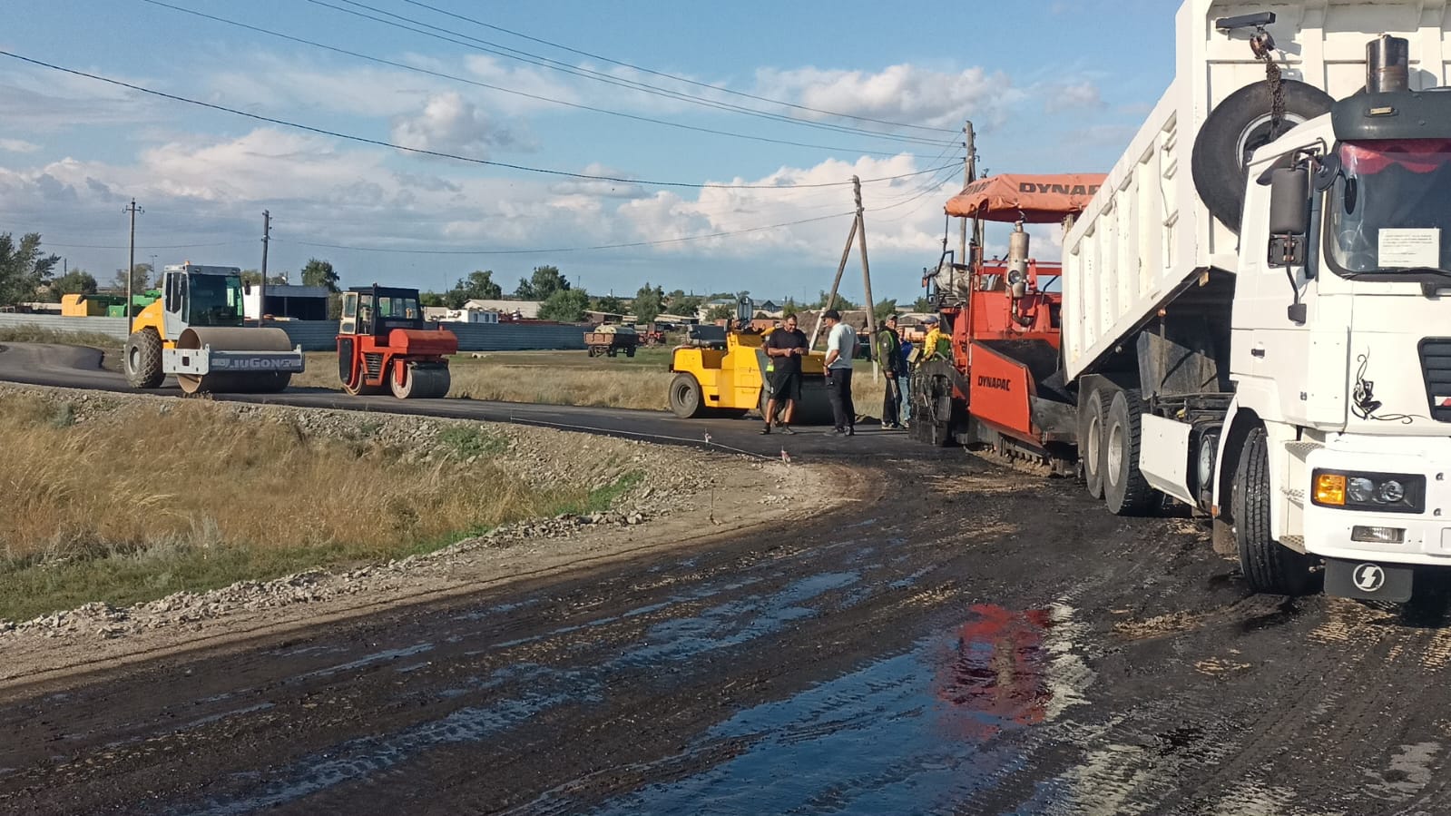 Мемлекет басшысының тапсырмасы аясында Тельман ауылдық округінде Антоновка ауылында * * көшелерді орташа жөндеу басталды**!