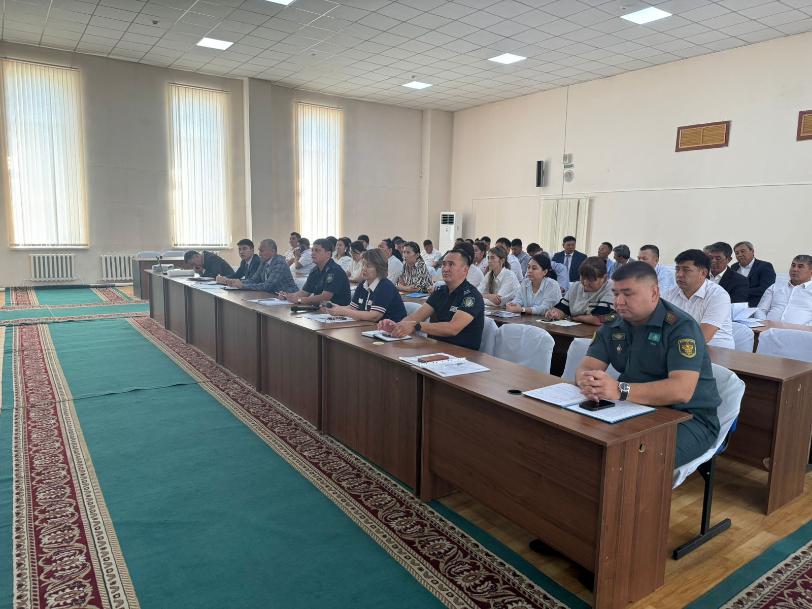 Т. Рысқұлов ауданында әскерге шақыру мәселелері бойынша ведомствоаралық жұмысшы тобының кезекті жиналысы өткізілді