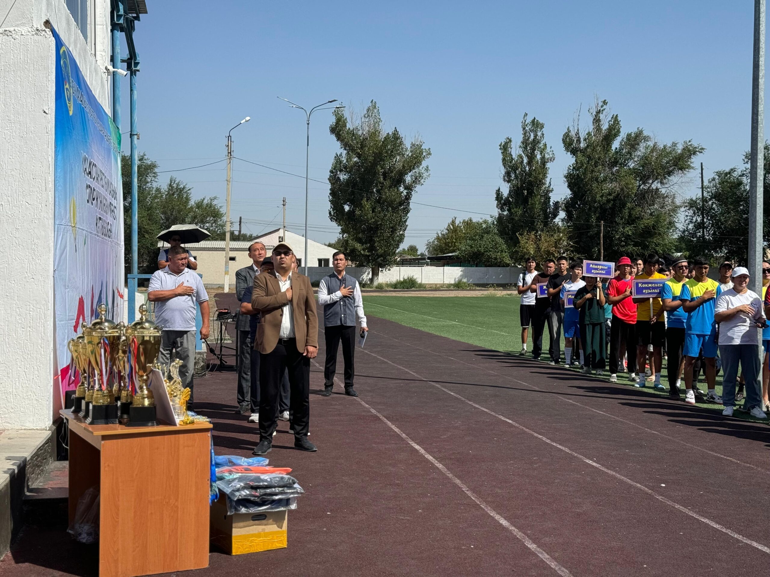 Мойынқұмда Спорт күні мерекелік көңіл-күйде аталып өтті