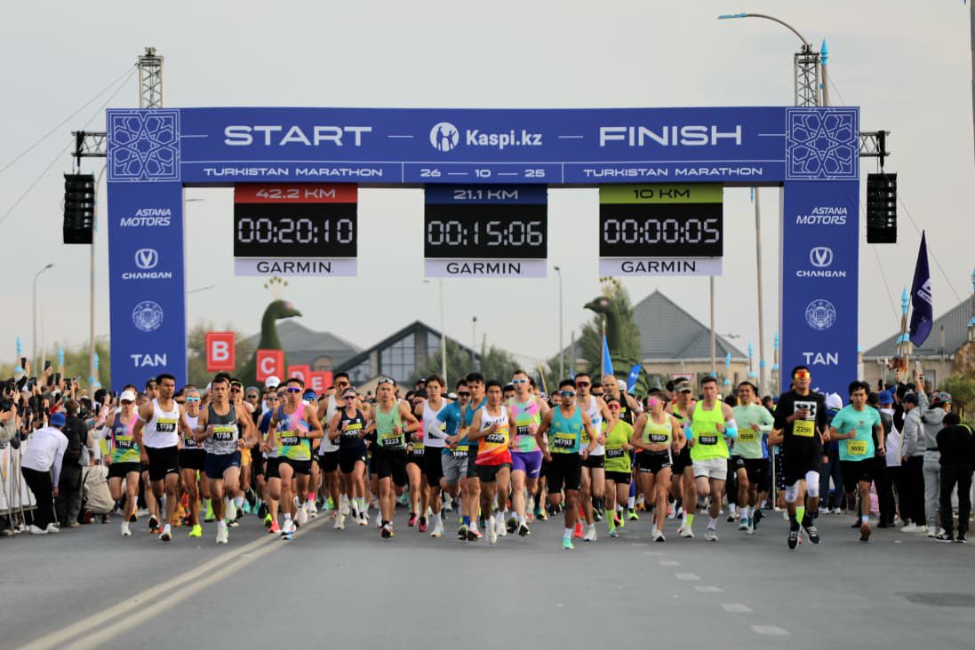 TURKISTAN MARATHON ШЕТЕЛДІК ҚАТЫСУШЫЛАР САНЫ БОЙЫНША РЕКОРД ОРНАТТЫ