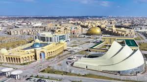 Түркістан қаласында қазақ күресінен өтетін ересектер арасындағы Азия чемпионатына қатысатын шетелдік командаларды қарсы алу сәті