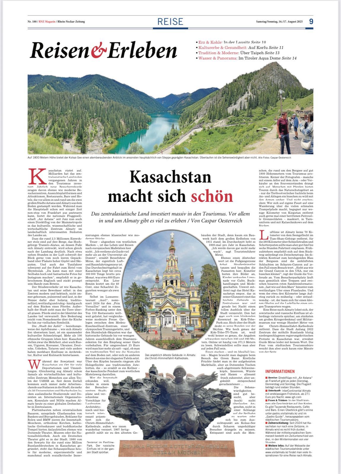 Неміс басылымы Алматы маңындағы шатқалдарды Гранд-Каньонмен салыстырды