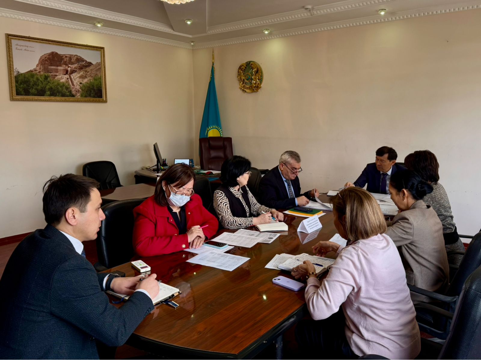 Маңғыстау облысының санитариялық-эпидемиологиялық бақылау департаменті басшысы М.У.Сербаевтың төрағалығымен 2025 жылдың 9 айы қорытындысы бойынша зертханалық зеттеулерге байланысты мемлекеттік тапсырыстың орындалуы жөнінде жиналыс өткізілді.