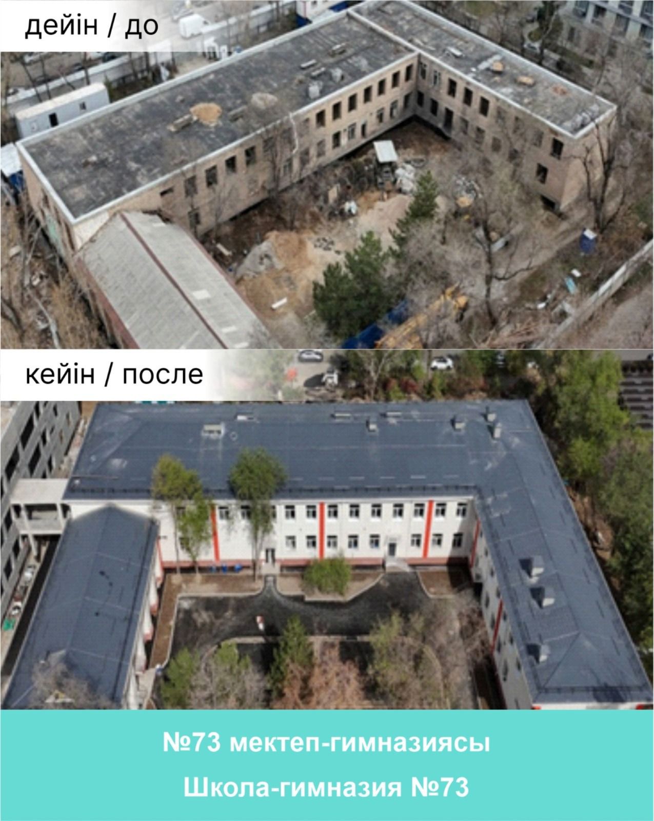 Алматыда Республика күніне орай әлеуметтік нысандардың күрделі жөндеуі мен құрылысы аяқталды