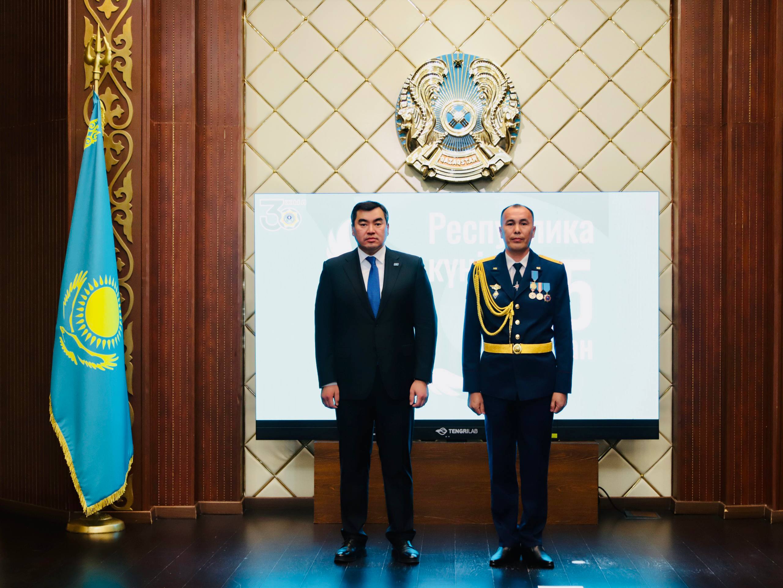 Қызылордалық өрт сөндіруші «Ерлігі үшін» медалімен марапатталды