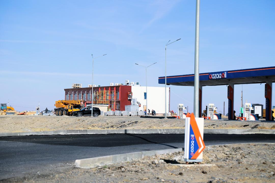 Аралда аймақ бойынша алғаш рет ең жоғарғы стандарттарға сай келетін жол бойы қызмет көрсету орталығы салынуда