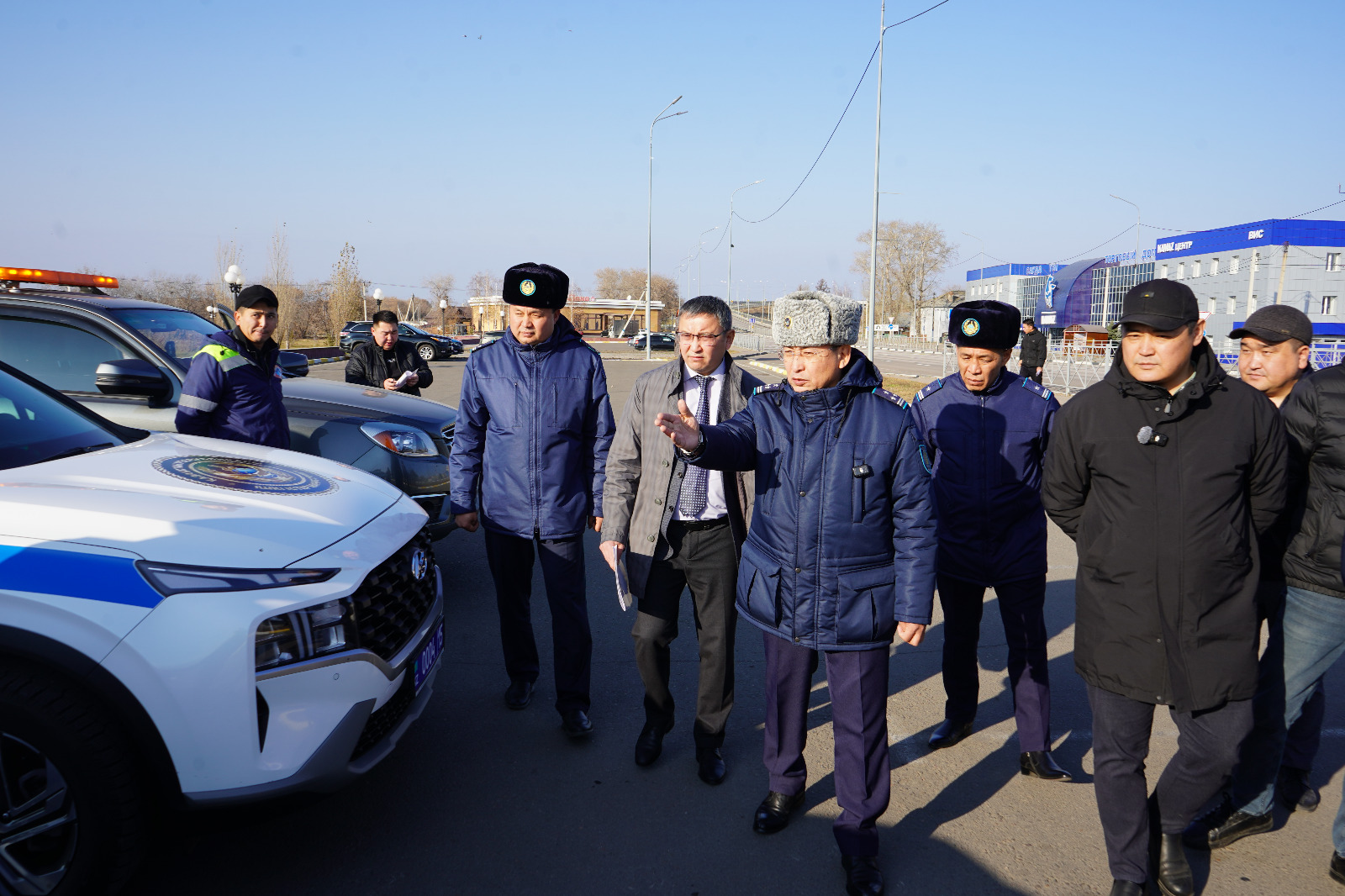 Қысқа дайындық: Солтүстік Қазақстанда  полицейлер жол техникасының қаралымына қатысты