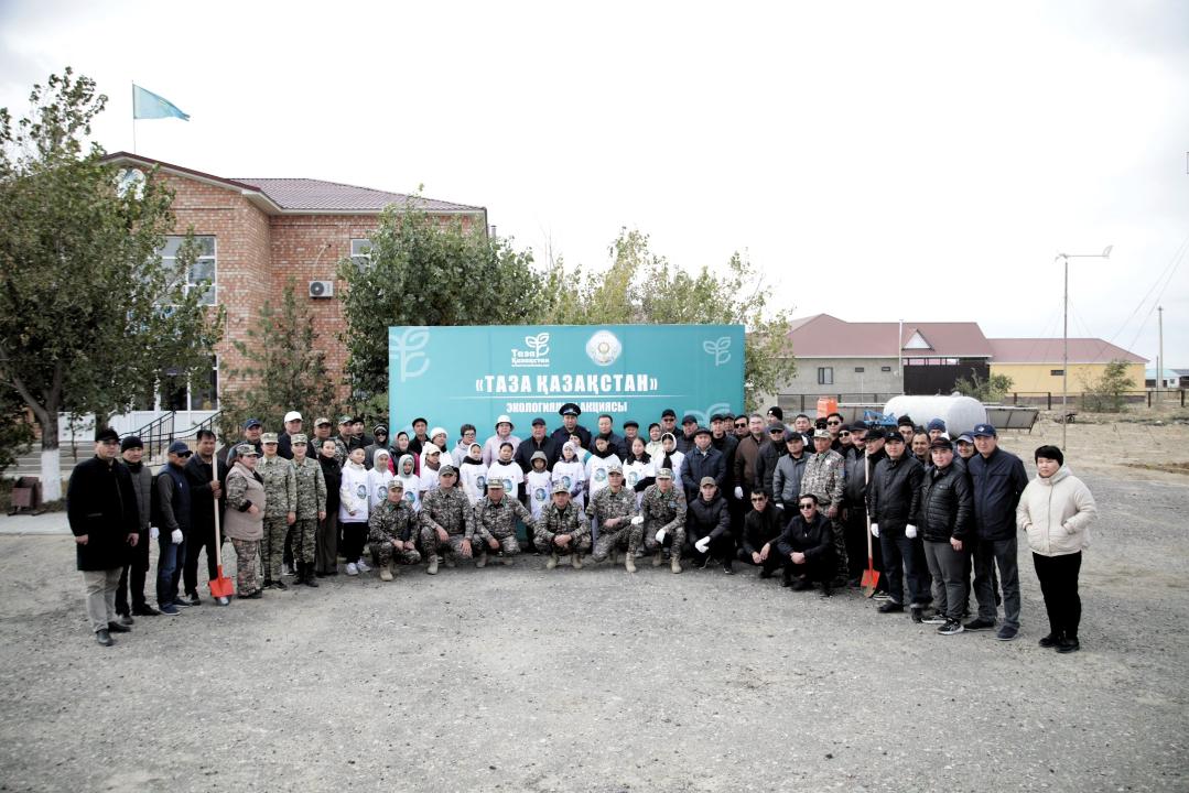 “ТАЗА ҚАЗАҚСТАН” акция аясында ағаш көшеттері отырғызылды