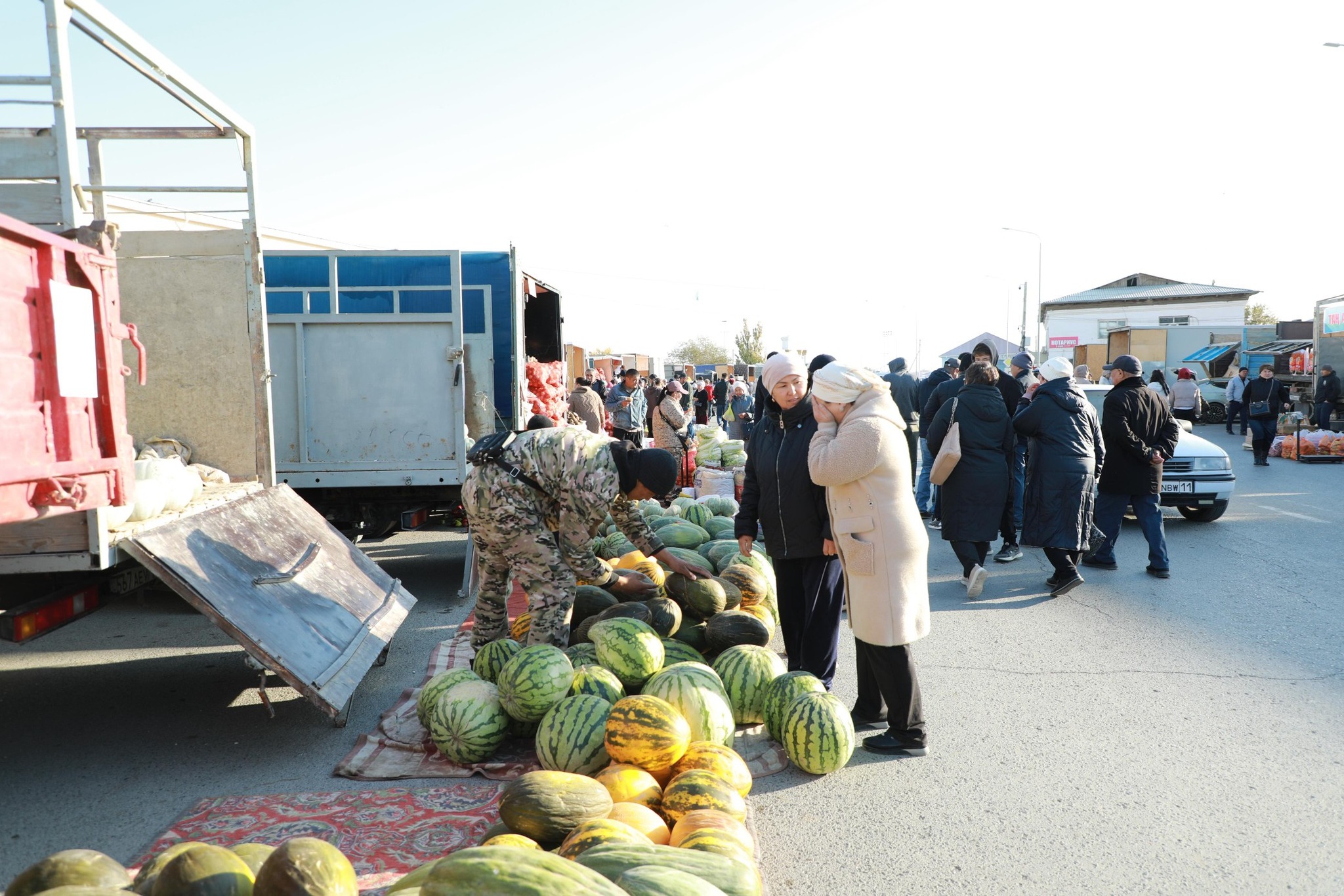 Аудан орталығында ауыл шаруашылығы өнімдерінің жәрмеңкесі өтті