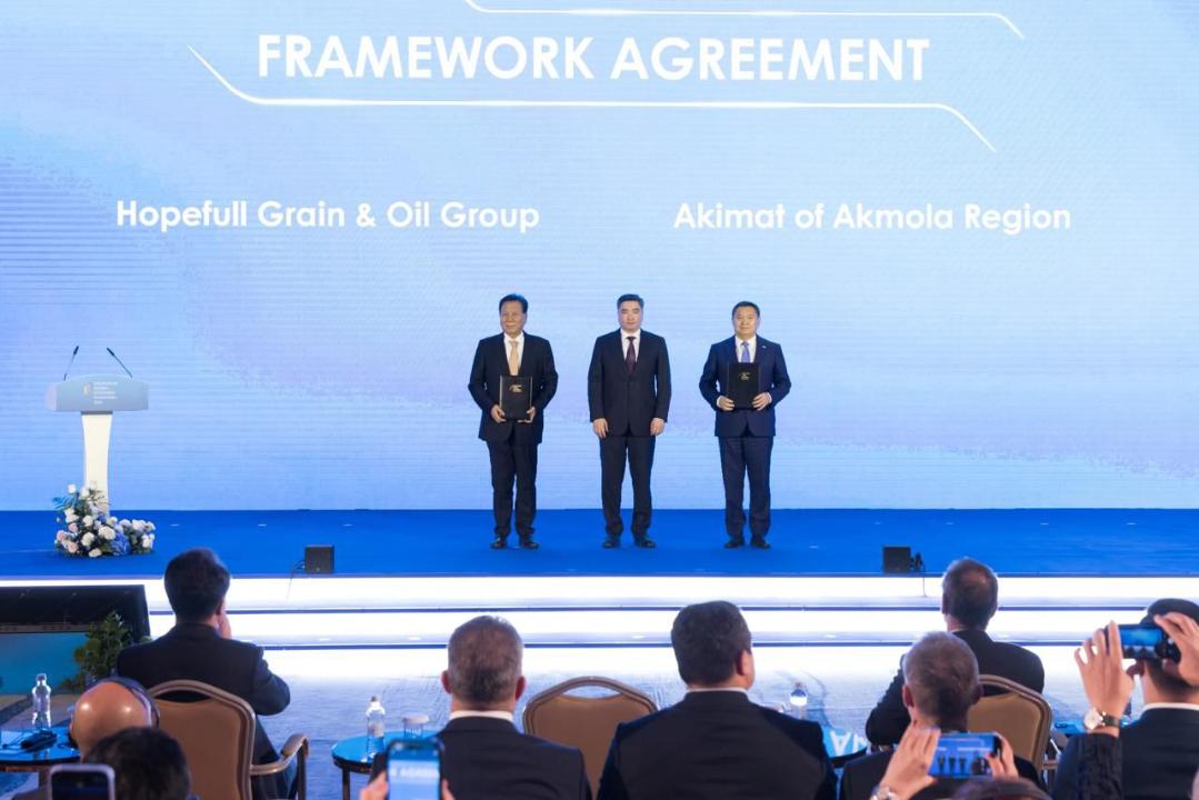 Ақмола облысында астықты терең өңдеу жобасын іске асыру жөніндегі стратегиялық келісімге қол қойылды