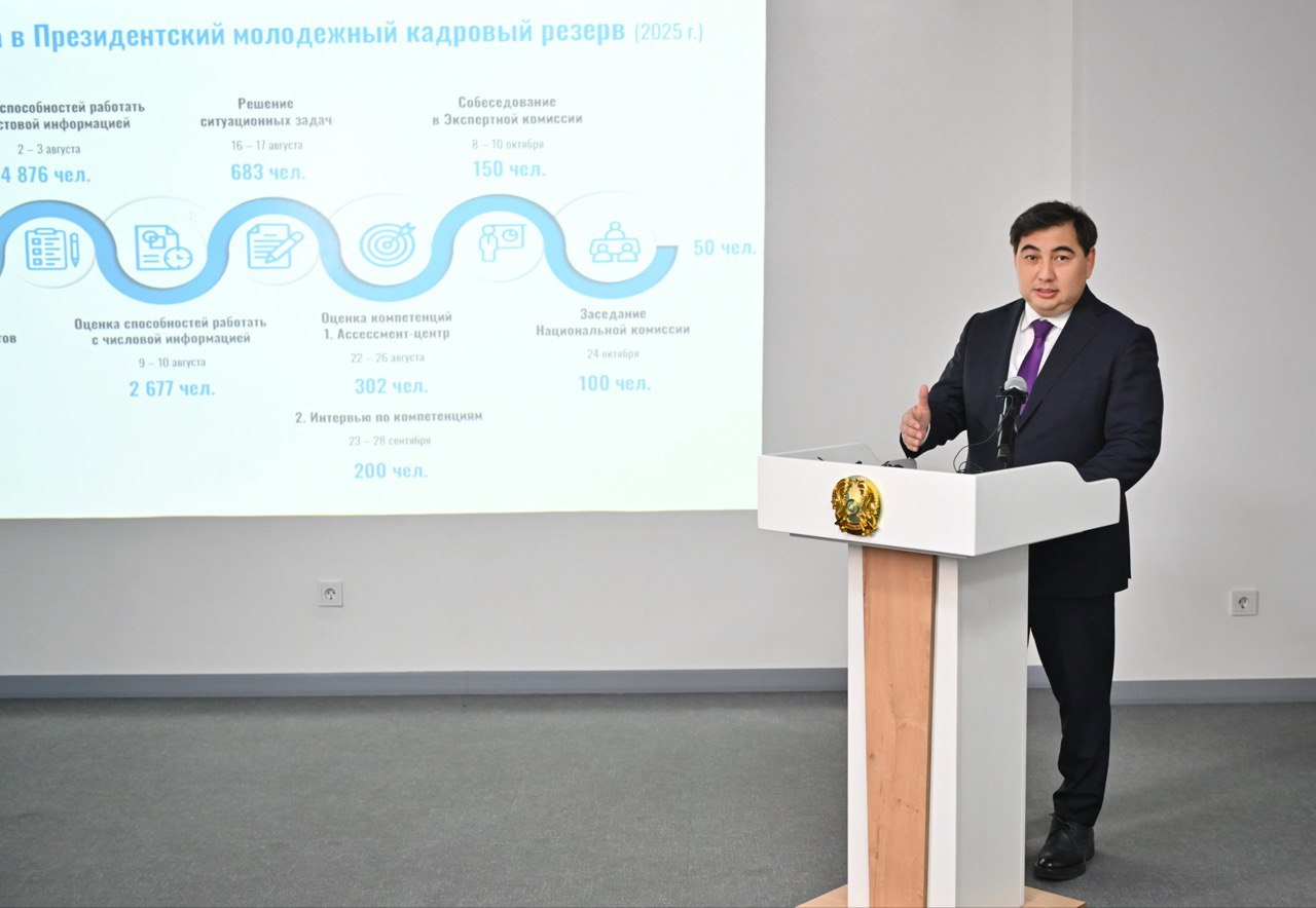 МҚІА төрағасы Президенттік жастар кадр резервіне іріктеу қорытындылары бойынша брифинг өткізіп, биылғы іріктеуден өткен резерв өкілдерімен кездесті