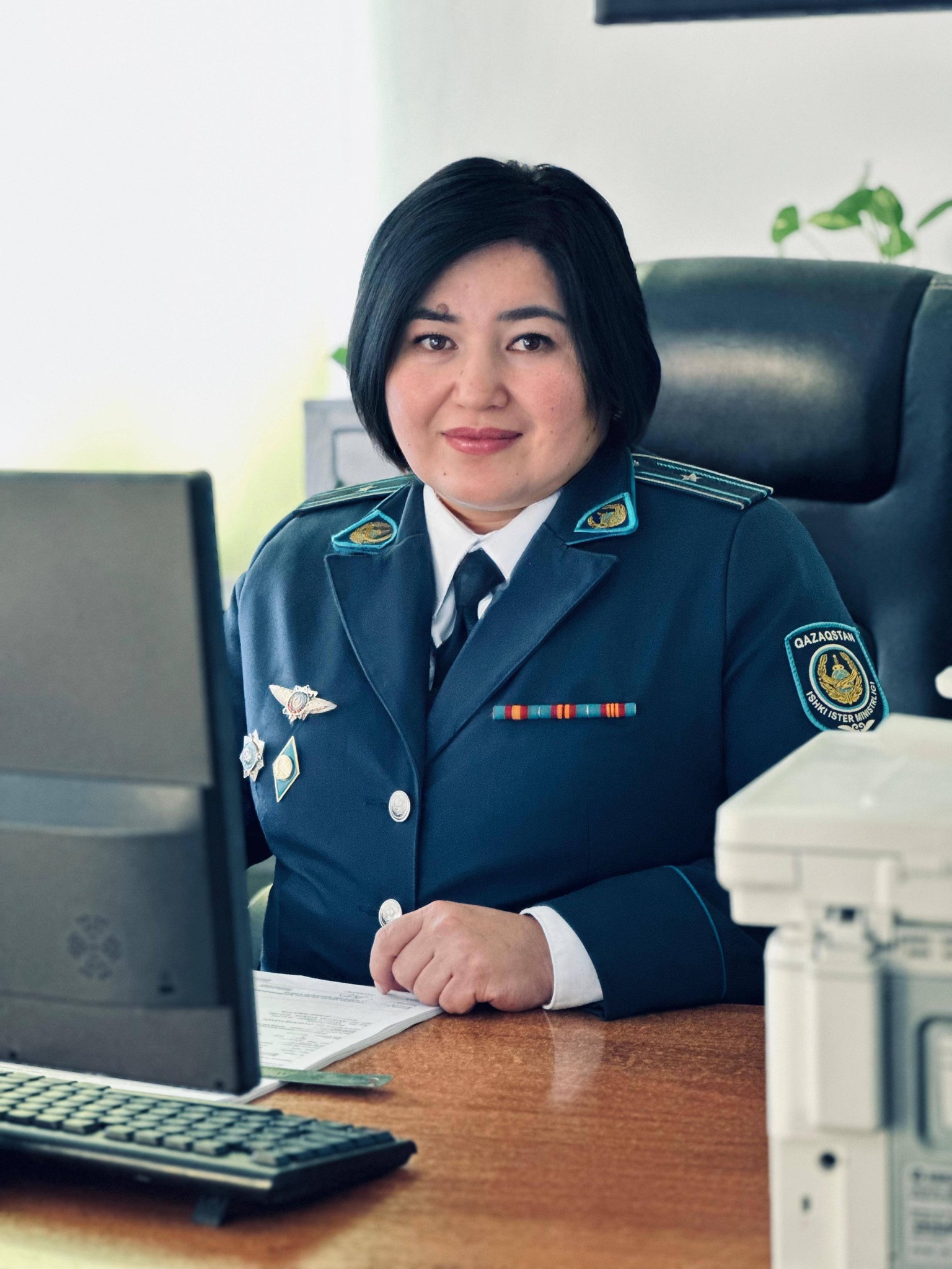 «Погондағы әйелдер» айдары” полиция майоры Абдикерова Гулжанат