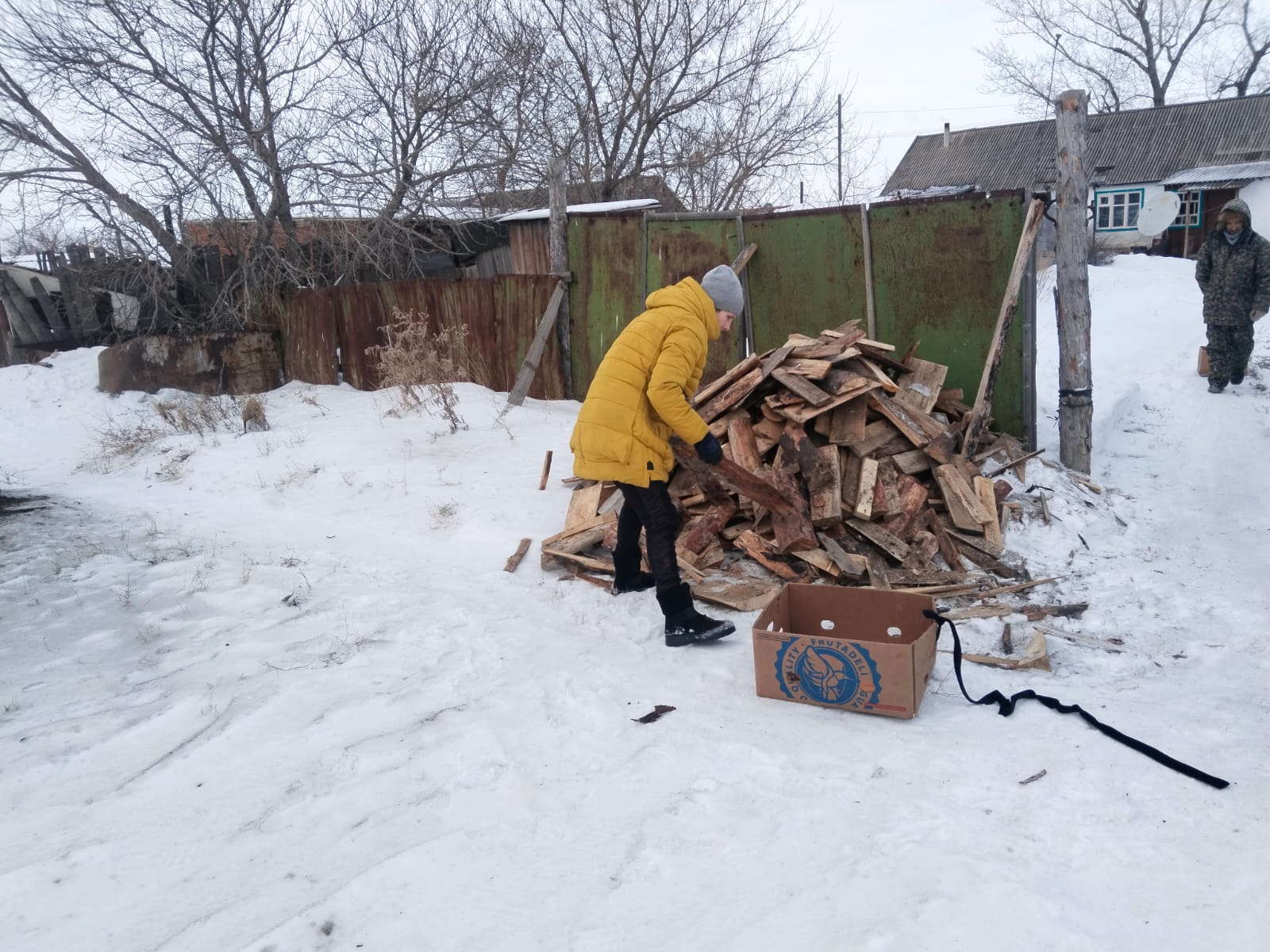 Жалғыз тұратын тұрғынға көмек көрсетілді