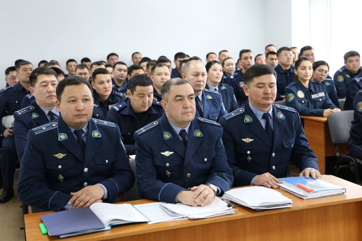 Облыстық Полиция департаментінің бастығы жұмыс сапарымен Мұғалжар ауданына барды