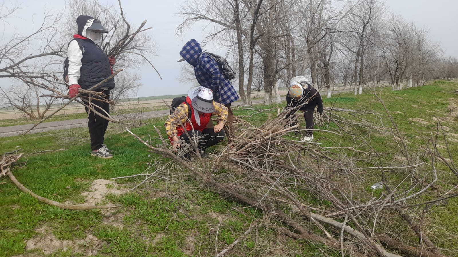Көгершін ауылында сенбілік өткізілді