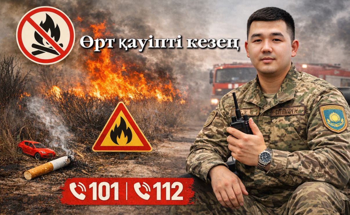 Көктем-жаз кезеңінде өрт қауіпсіздігін сақтау – басты міндет