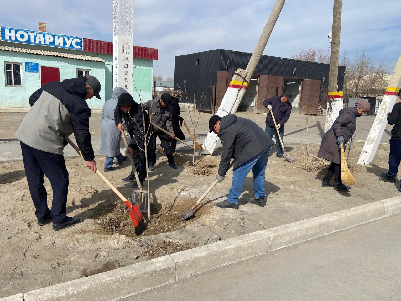«Таза Қазақстан» акциясы аясында сенбілік жұмыстары қарқынды жүргізілді