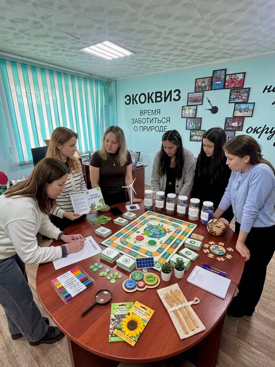Қарабалық кентінде «Таза Қазақстан» бастамасы аясында жастарға арналған «Экологиялық квиз» өтті