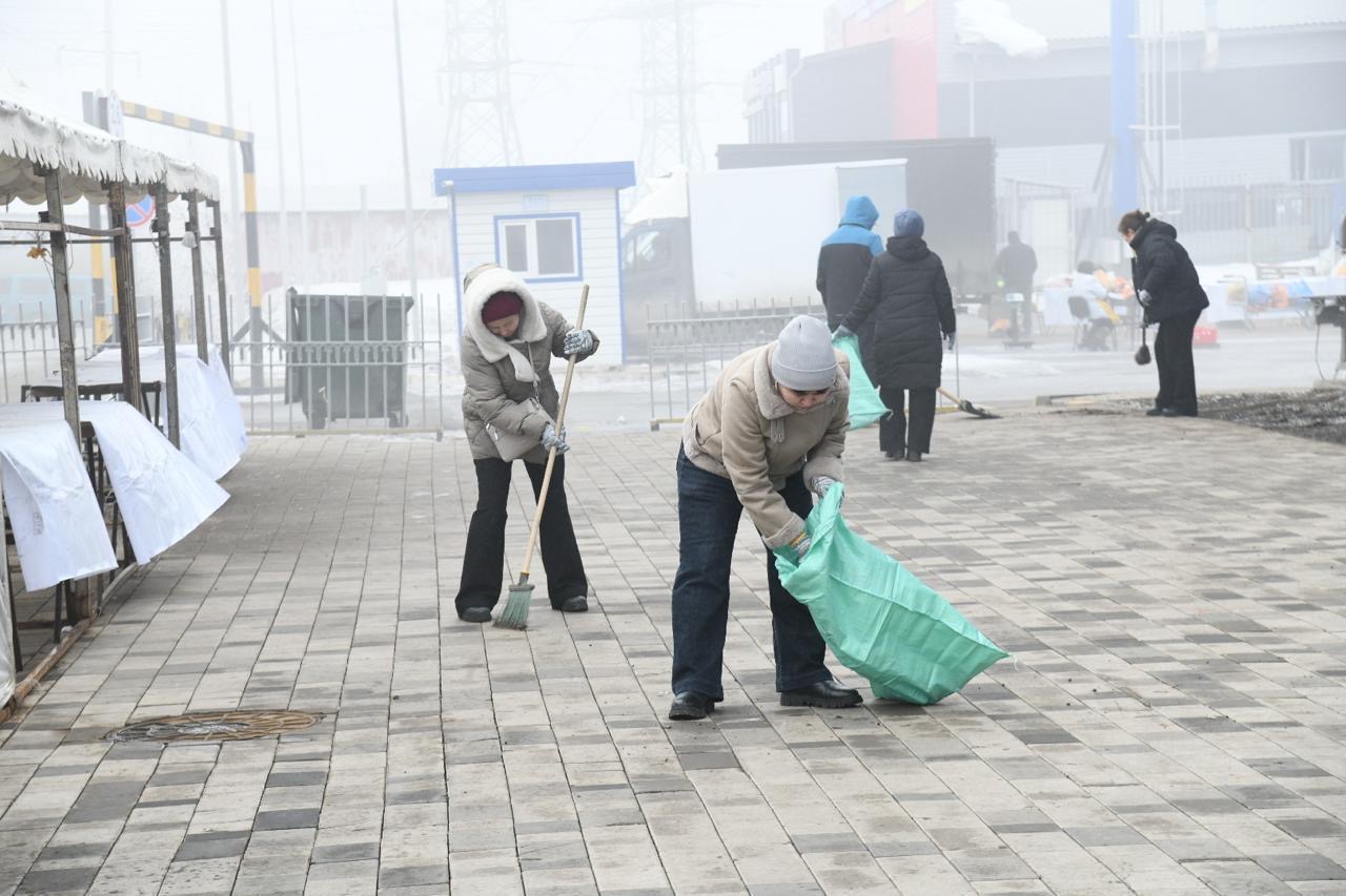 Астанада Тазару күніне орай ауқымды тазалық жүріп жатыр