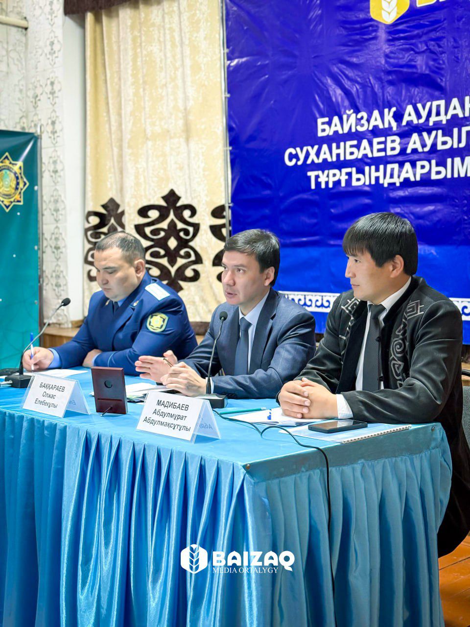 Суханбаев ауылдық округінің тұрғындарымен кездесті